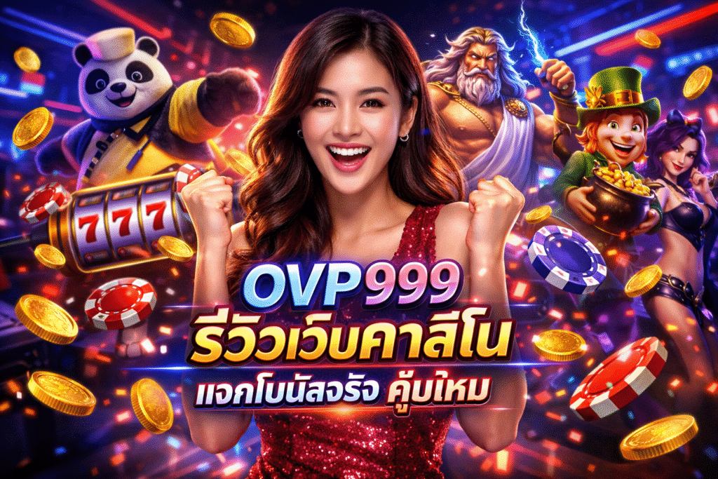 OVP999 รีวิวเว็บคาสิโน แจกโบนัสจริง คุ้มไหม